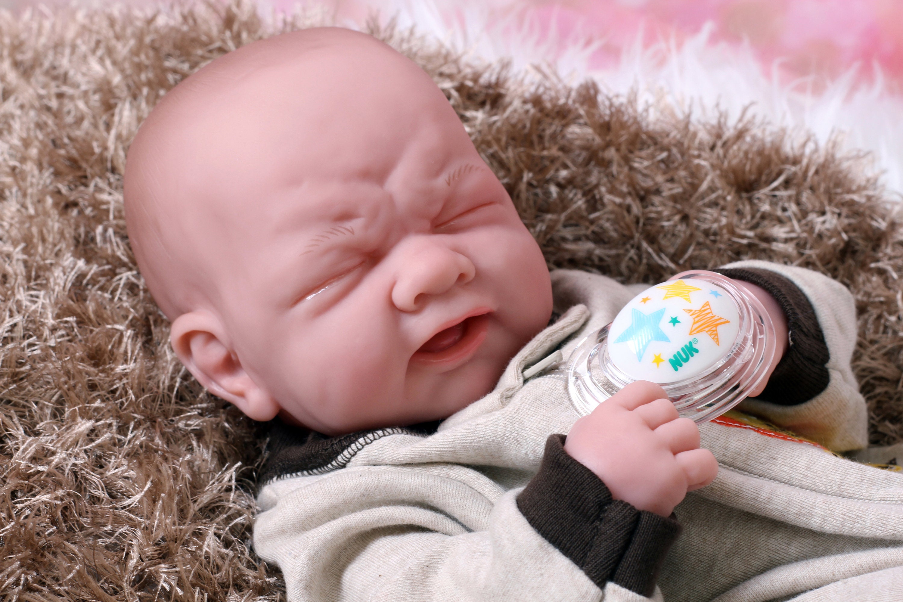 Reborn Baby Boy Crying Doll 15 Inch Preemie Newborn W Etsy