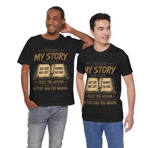 God Turning the Page Bible Verse Tee | Inspirational Christian Shirt image 7