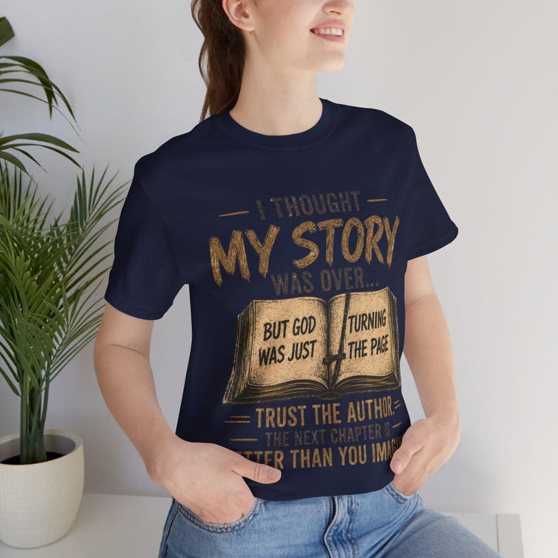 God Turning the Page Bible Verse Tee | Inspirational Christian Shirt image 10