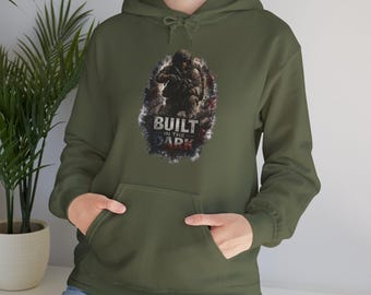 Im Dunkeln gebaut veteranischer Hoodie, veteran Geschenk, Militär Hoodie, Armee Navy Marine Air Kraft veteran kleidung, Vaterländischer Hoodie