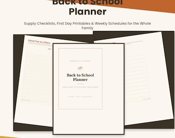 Planner voor de start van het schooljaar – Checklist benodigdheden, eerste schooldag, weekschema (printbaar + Notion-sjabloon)