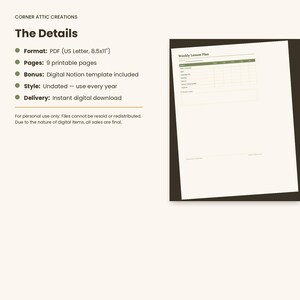 Planificador imprimible para la educación en casa, registro de asistencia y seguimiento del currículo (descarga digital + plantilla de Notion) imagen 5