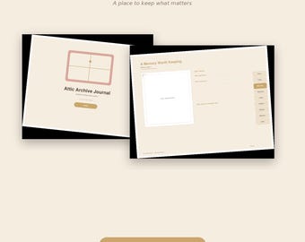 Attic Archive Digital Keepsake Journal, Memory Keeping, Gratitude Reflection (Instant Download)