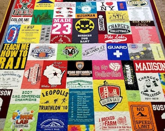 Mosaic T-Shirt Quilt, "DEPOSIT" only, PRICES/SIZES are listed below