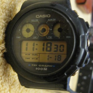 Rare Vintage CASIO Tri Graph 827 TGW-10 Quartz Watch Really | Etsy
