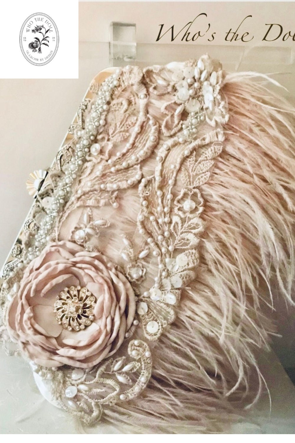 Nude wedding clutch Etsy