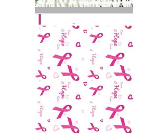 6x9  ( Breast Cancer ) Color Poly Mailers Free Same Day Shipping