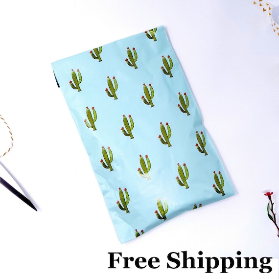 Boutique Designer Poly Mailer Bag Fast Shipping 1-1000 10x13 Hawaiian Blue