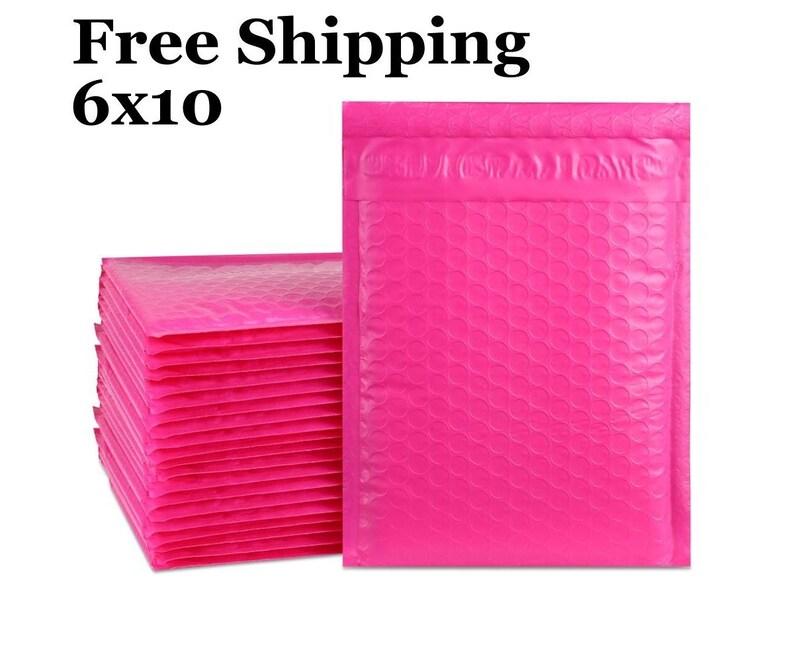 1500 0 6x10 Poly Pink Color Bubble Padded Mailers Etsy