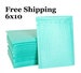 1-500 #0 6x10 Poly ( Teal ) Color Bubble Padded Mailers 