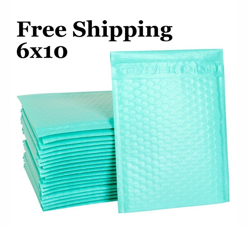 1500 0 6x10 Poly Teal Color Bubble Padded Mailers Etsy