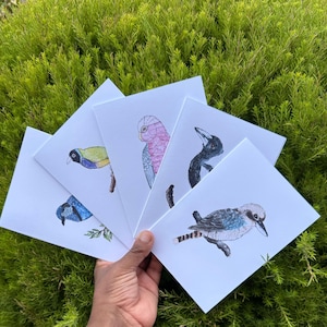 Aussie Birds Cards Pack 4x6" With Envelope Blank Greeting Cards For All Occasions