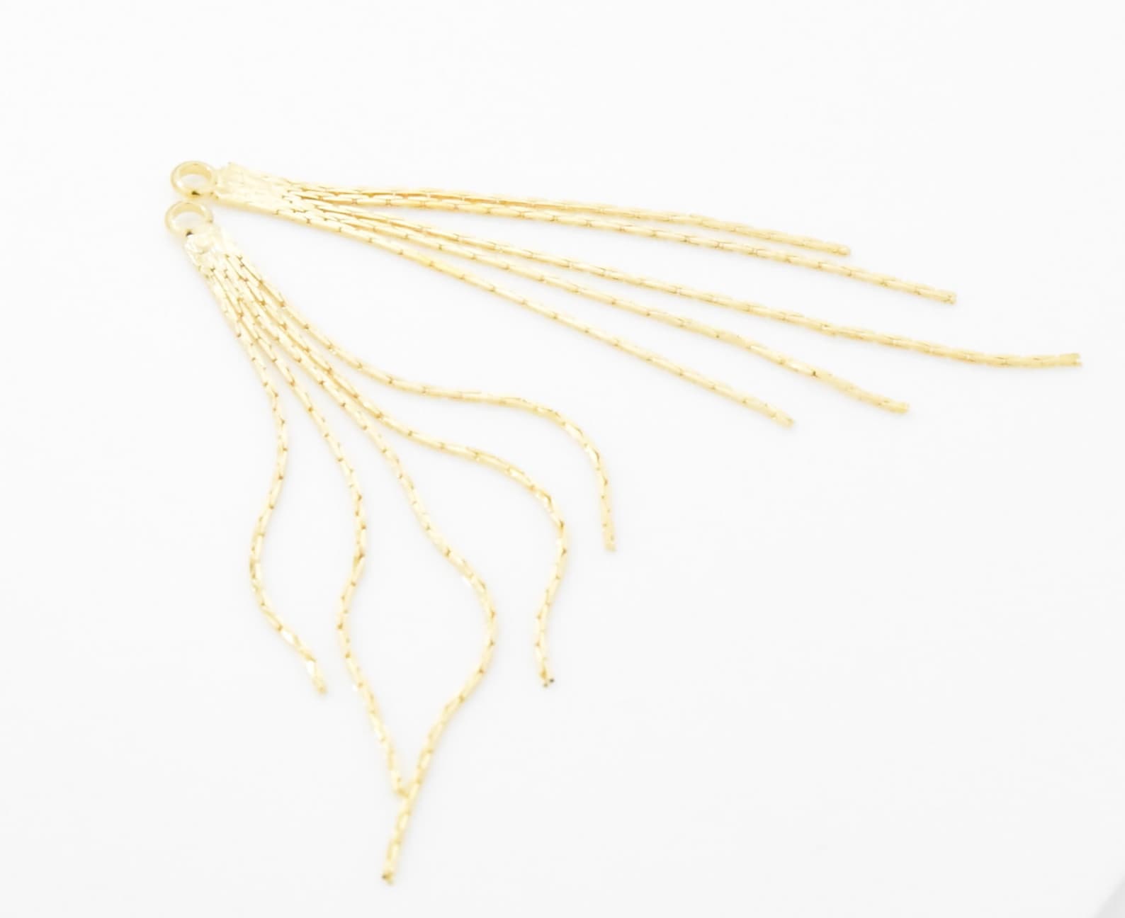 Gold Metal Tassel . Gold Chain Tassel . Brass Tassel . Wedding Etsy