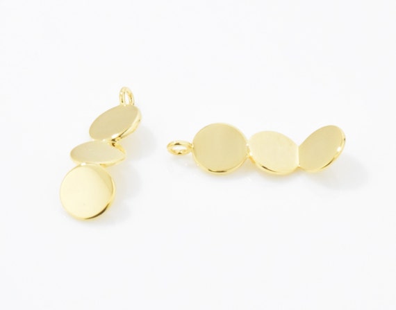 Circle Bar Pendant Bubble Bar Pendant Layered Bar Wedding