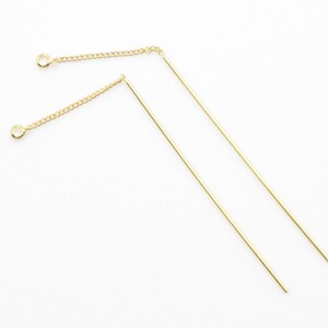 De tegenhanger van de keten Bar. Koperen hanger bar. De tegenhanger van de stok. Gelaagde hanger met. 16K gepolijst goud verguld over Brass - 2st / UT0080-PG
