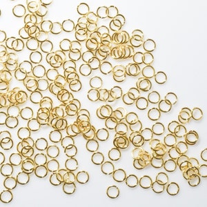 Jump Ring 0.6mm x 3mm, Basic Supplies, Polished Gold - 100pcs / OR063-PG