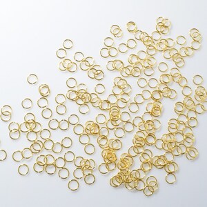 Jump Ring 0.6mm x 4mm, Basic Supplies, Polished Gold - 100pcs / OR064-PG