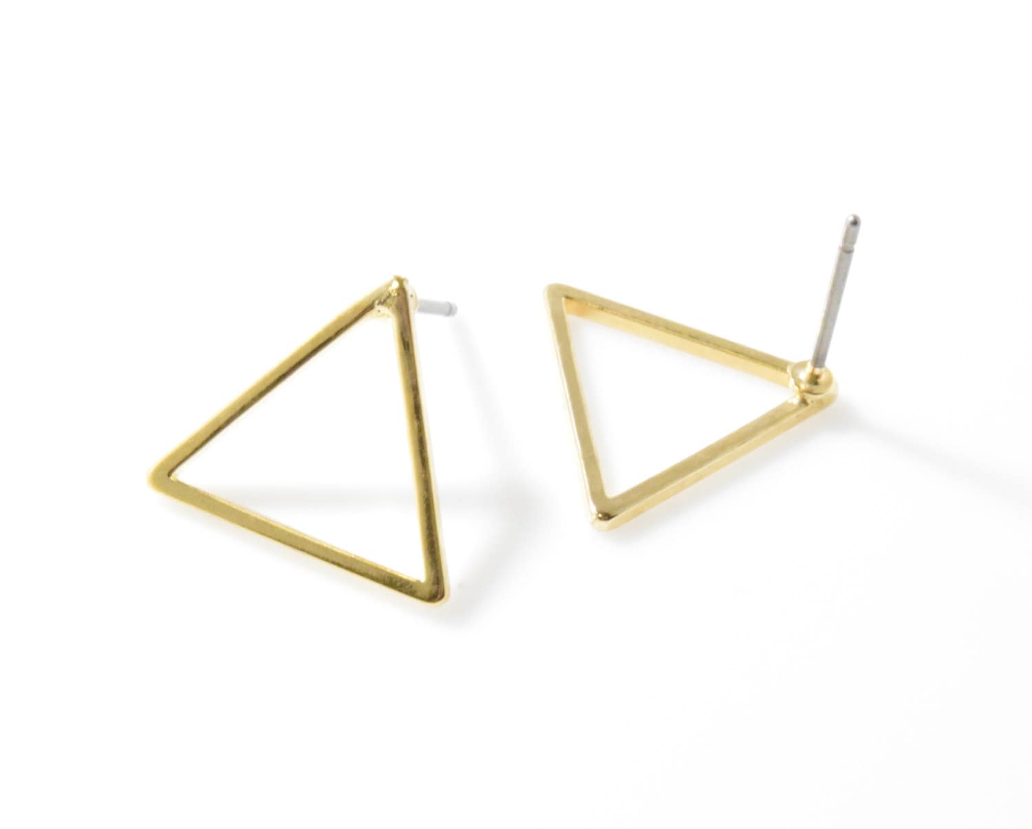 Pendentes Trangulares De Arclla Polmérca Con Detalles En Polvo De