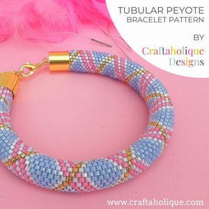 Pastel Swirls Tubular Peyote Pattern, Beaded Bracelet Pattern, Even Count Tubular Peyote, Miyuki Pattern, Delica Pattern, Beading Pattern.