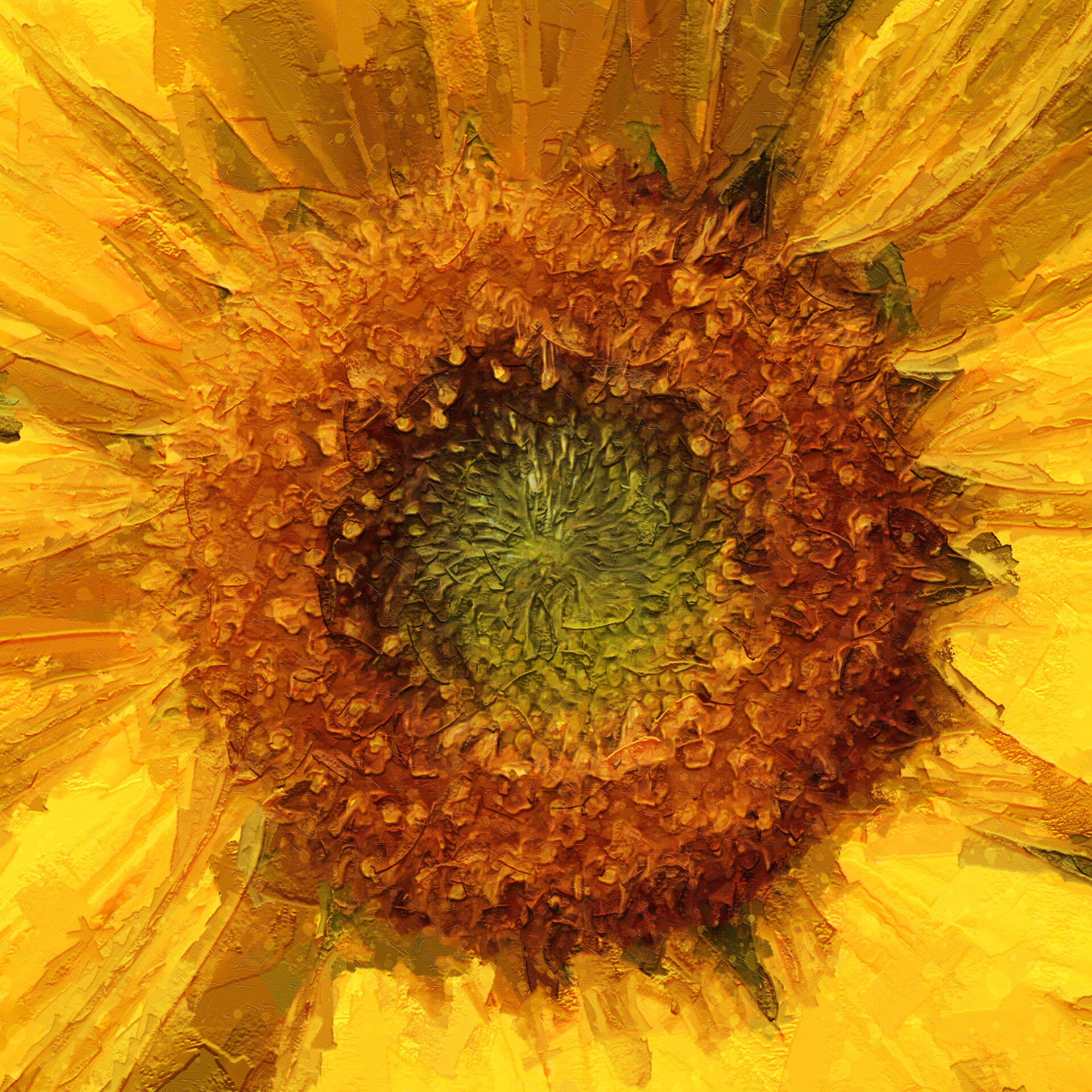 Sunflower Print • Original Art by Stevie Dan • Limited Edition Signed ...