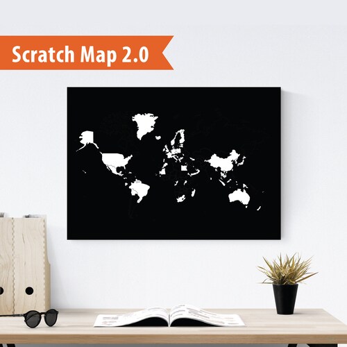 Scratch off Posterscratch Posterworld Travel Map |