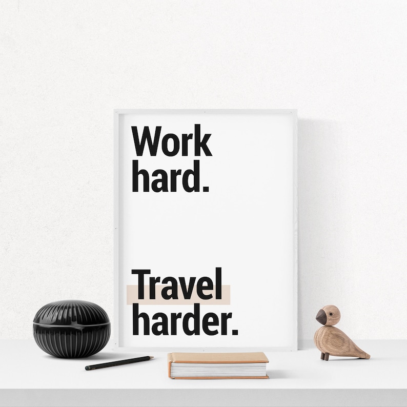 printable wall art travel quote travel inspiration quote etsy