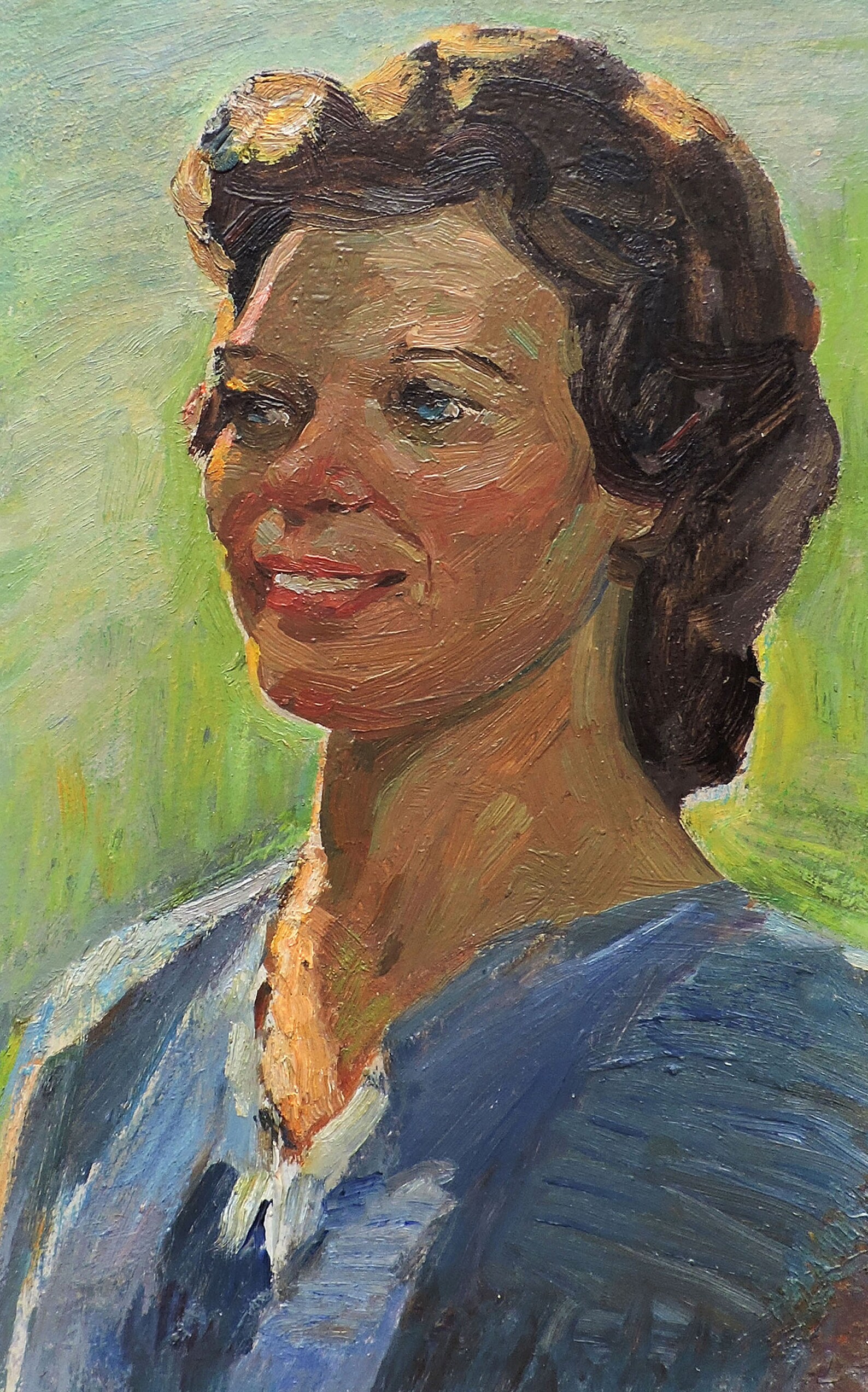 ANTIQUE PORTRAIT PAINTING Vintage Oil Original Painting by a | Etsy