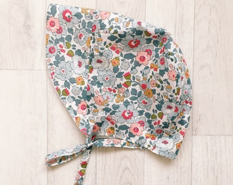 JASMINE Handmade Liberty of London Print BRIMMED Summer Bonnet Girls Tana Lawn Hat
