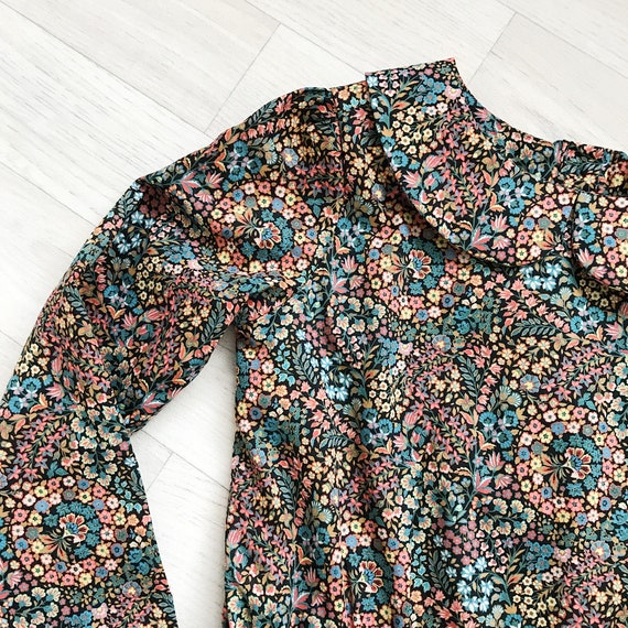 PEARL Handmade Liberty Print LONG Sleeve Blouse with Peter Pan | Etsy