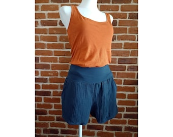 Schniesel Shorts Muslin Shorts &quot; schniesel. Dark Blue Muslin Shorts &quot; size 34-46 blue - shorts made of muslin