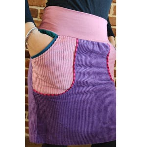 Cord skirt wide corduroy fabric &quot; schniesel.Lila old pink retro corduroy skirt&quot; corduroy skirt for women size 34-46