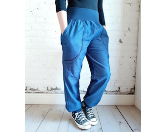Schniesel Damen Jeanshose Pumphose "schniesel.Dunkelblaue Jeans Pumphose" Jeans Pumphosen Gr. 34-46