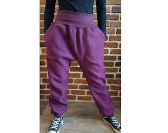 Schniesel Women's & Children's Walk Pants Harem Pants "Schniesel Berry Walk Pants" Warm walk pants in a harem pants cut in berry purple wine red