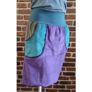 Cord skirt wide corduroy fabric &quot; schniesel.Lila Petrol Khaki Cord skirt&quot; Cord skirt for women size 34-46