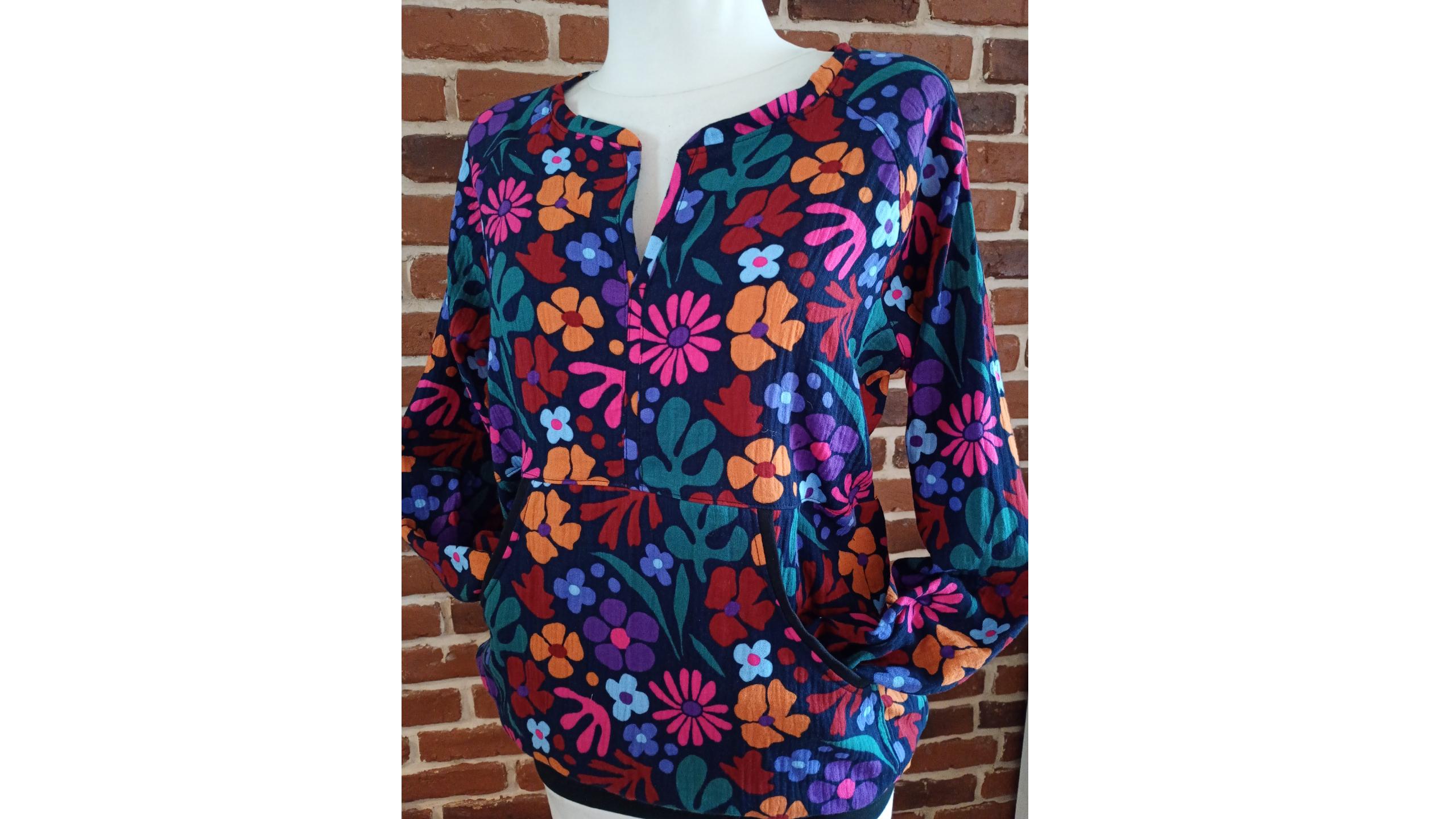 Muslin Blouse Muslin Top Flower Muslin Blouse