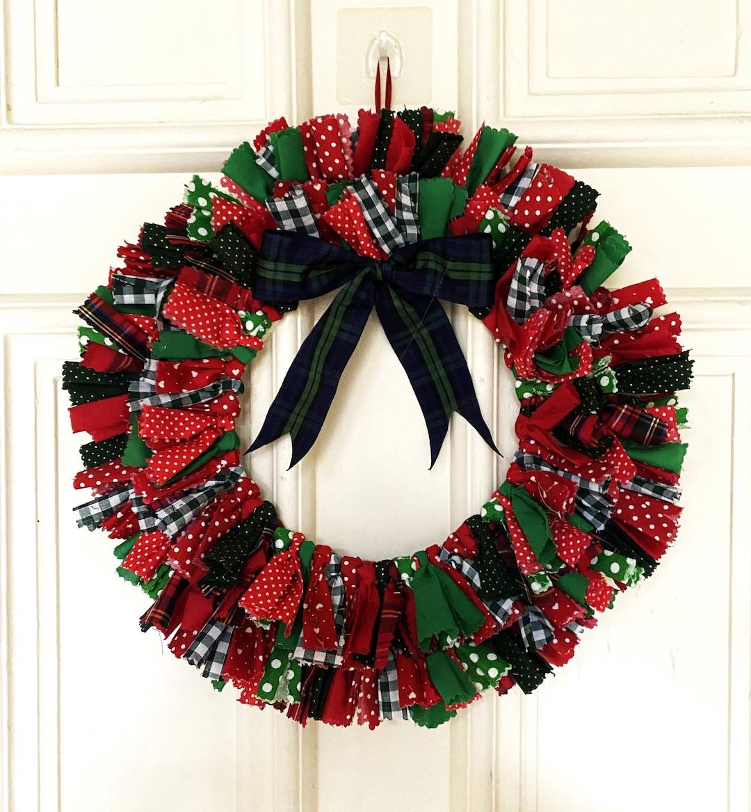 Yuletide Rag Luxury Christmas Rag Wreath Kit - Etsy UK