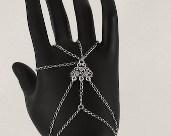 Slave Bracelet rings, Hand chain Bracelet, Finger Bracelet