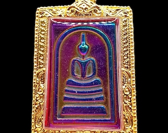 K443 Phra Somdej / Leklai / Pendant / Thai Buddha / Temple Amulet / Talisman Powder / Prayer Beads / Protection / Lucky Charm / Estate Sale