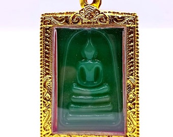 K245 Vintage Buddhist Phra Somdej Pendant Asian Buddhas Temple Thai Buddha Amulet Unisex Talisman Protection Lucky Charms Prayer Beads Magic