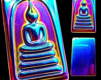 A002 Vintage Leklai Magnetic Phra Somdej Pendant Asian Buddhas Temple Thai Buddha Amulet Unisex Talisman Protection Lucky Charm Prayer Beads