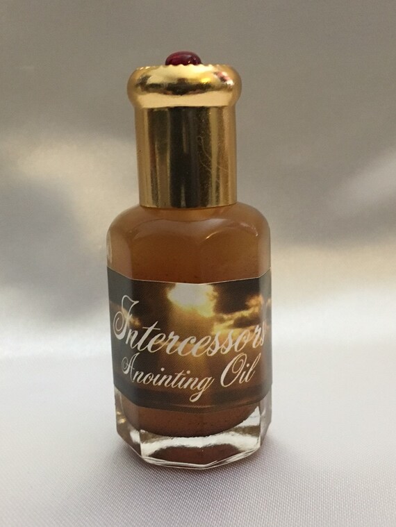 Intercessors Prayer Anointing Oil In Decorative Bottle With Etsy