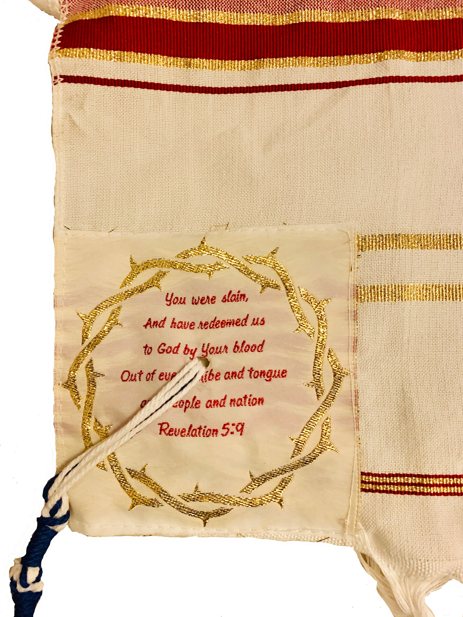 The Blood of Yeshua Jesus Messianic Christian Red Prayer Shawl Etsy