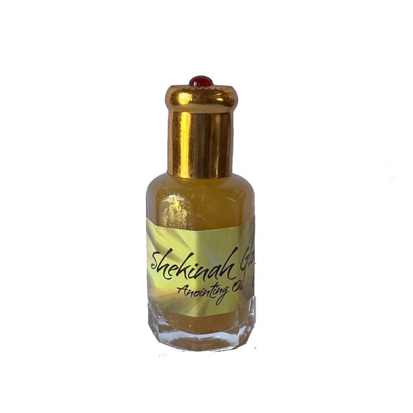 SHEKINAH GLORY Prayer Anointing Oil in decorative bottle with applicator