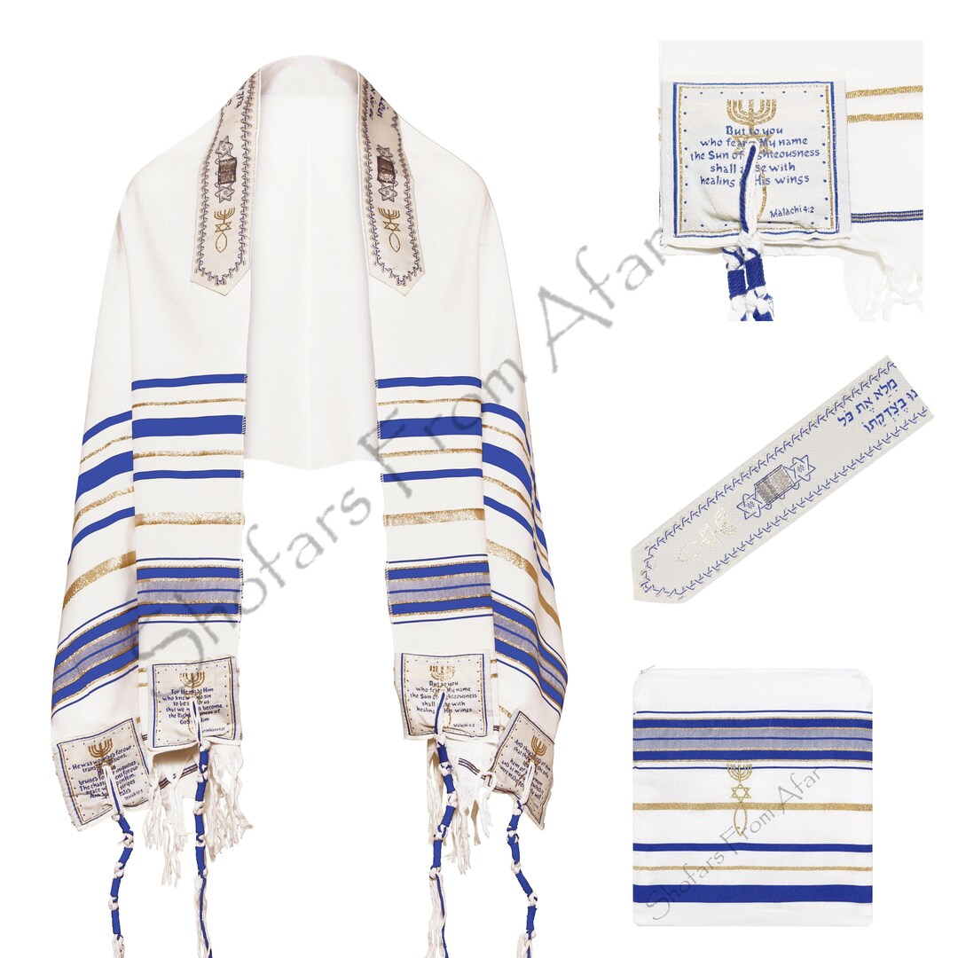 ROYAL BLUE New Covenant Messianic Jewish Tallit Prayer Shawl Etsy