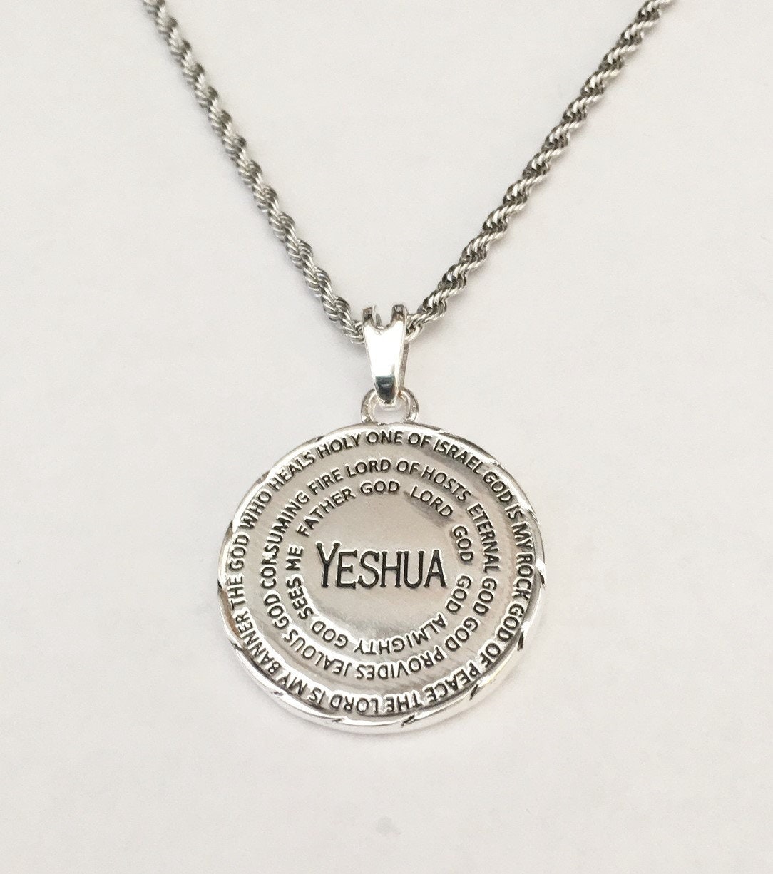 Yeshua hebrew shop necklace