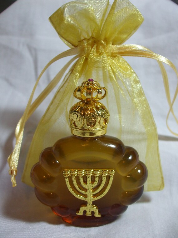 Yeshua Light Of The World Anointing Oil In Decorative Crown Etsy