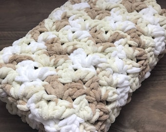 Manta de la prop de la foto del recién nacido, manta de ganchillo, manta gruesa, manta del bebé, prop de la fotografía del bebé