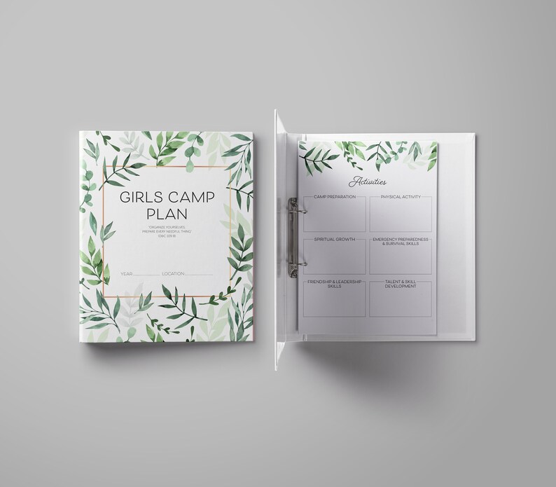 Young Women Girls Camp Planner, Planner, Bundle, YW Camp, LDS Girls ...