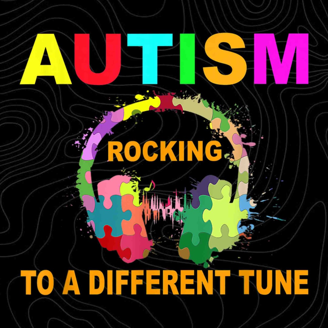 Rockin' to A Different Tune Png Autism Puzzle Png Puzzle Etsy