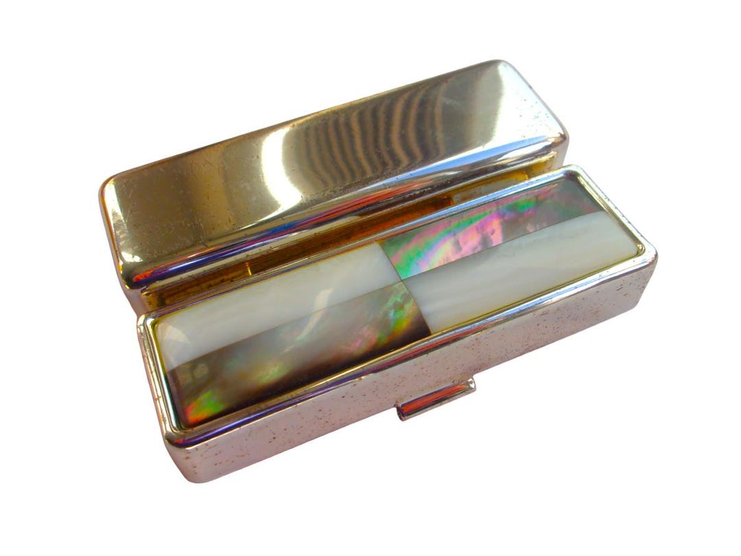 Retro Lipstick Case - Moss Green